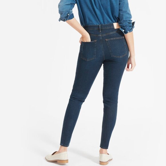 Sz27 Everlane Mid-Rise Skinny Jeans Dark Wash – Near New Condition - Picture 1 of 14